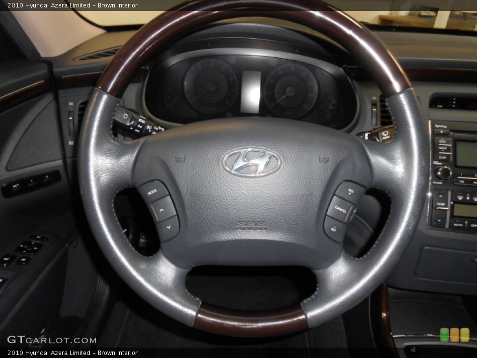 Brown Interior Steering Wheel for the 2010 Hyundai Azera Limited #84691304