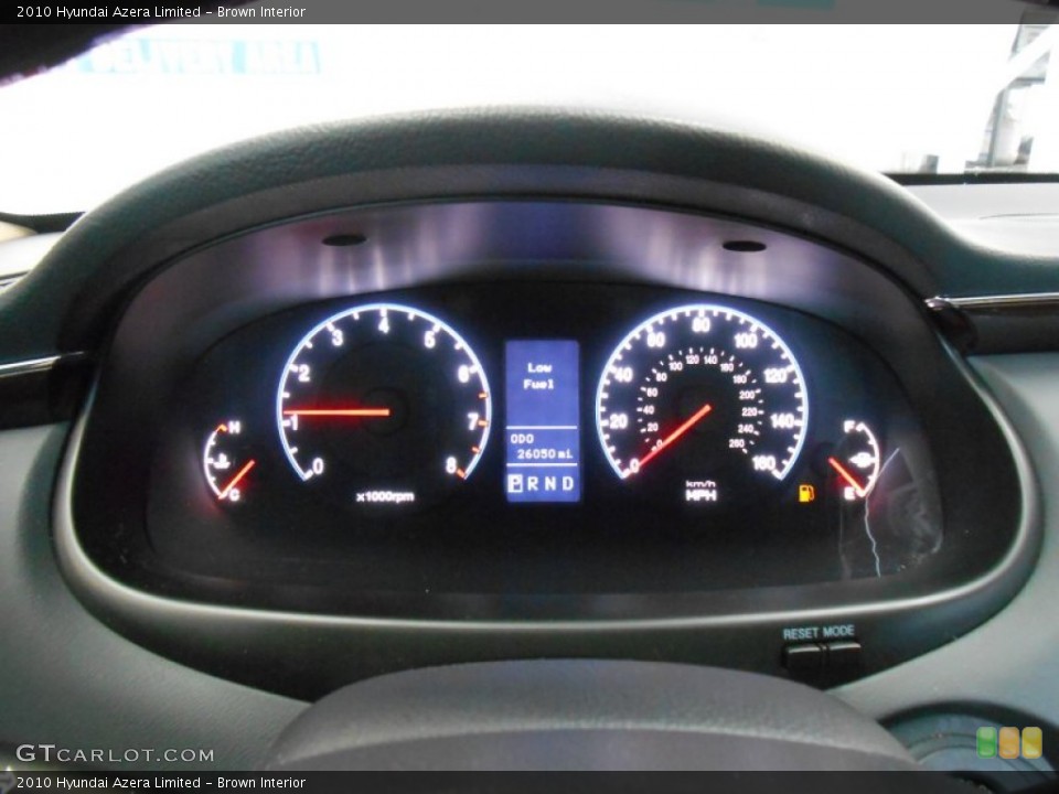 Brown Interior Gauges for the 2010 Hyundai Azera Limited #84691352