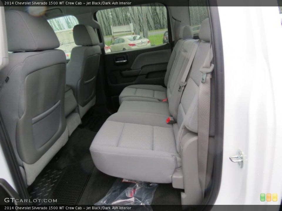 Jet Black/Dark Ash Interior Rear Seat for the 2014 Chevrolet Silverado 1500 WT Crew Cab #84693122