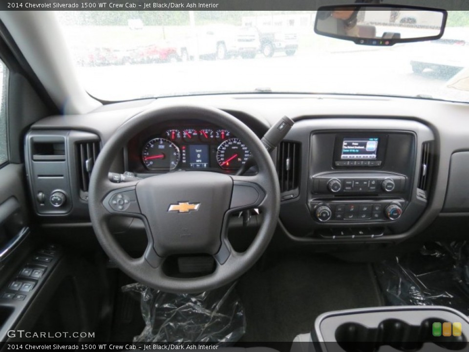Jet Black/Dark Ash Interior Dashboard for the 2014 Chevrolet Silverado 1500 WT Crew Cab #84693149