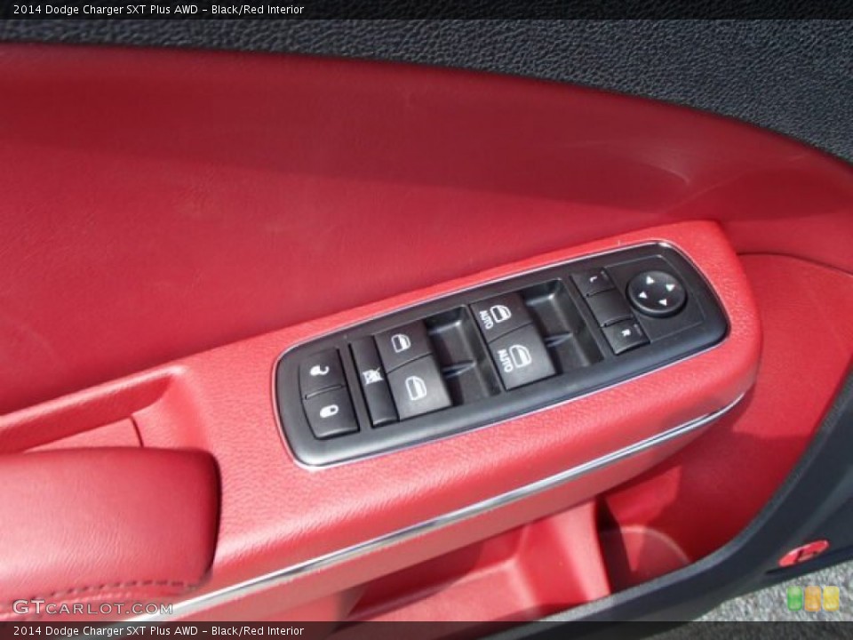 Black/Red Interior Controls for the 2014 Dodge Charger SXT Plus AWD #84694181