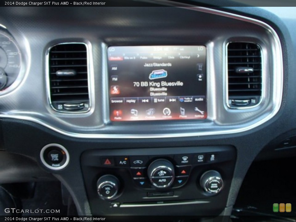 Black/Red Interior Controls for the 2014 Dodge Charger SXT Plus AWD #84694244