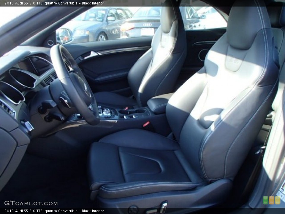 Black Interior Front Seat for the 2013 Audi S5 3.0 TFSI quattro Convertible #84697928