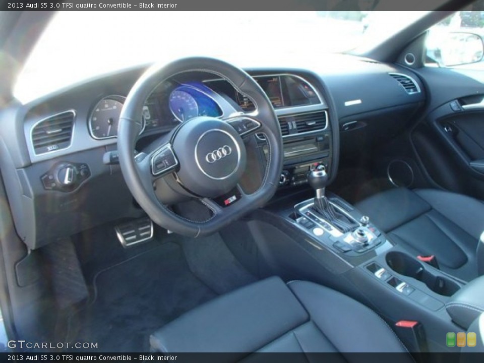 Black Interior Prime Interior for the 2013 Audi S5 3.0 TFSI quattro Convertible #84697971