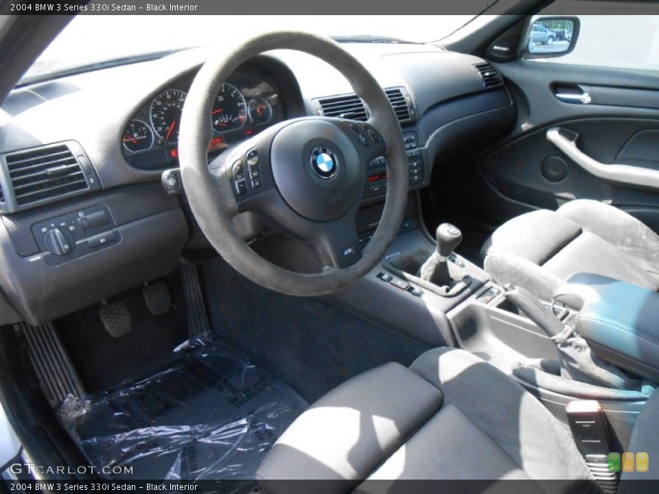 Black Interior Prime Interior for the 2004 BMW 3 Series 330i Sedan #84699596