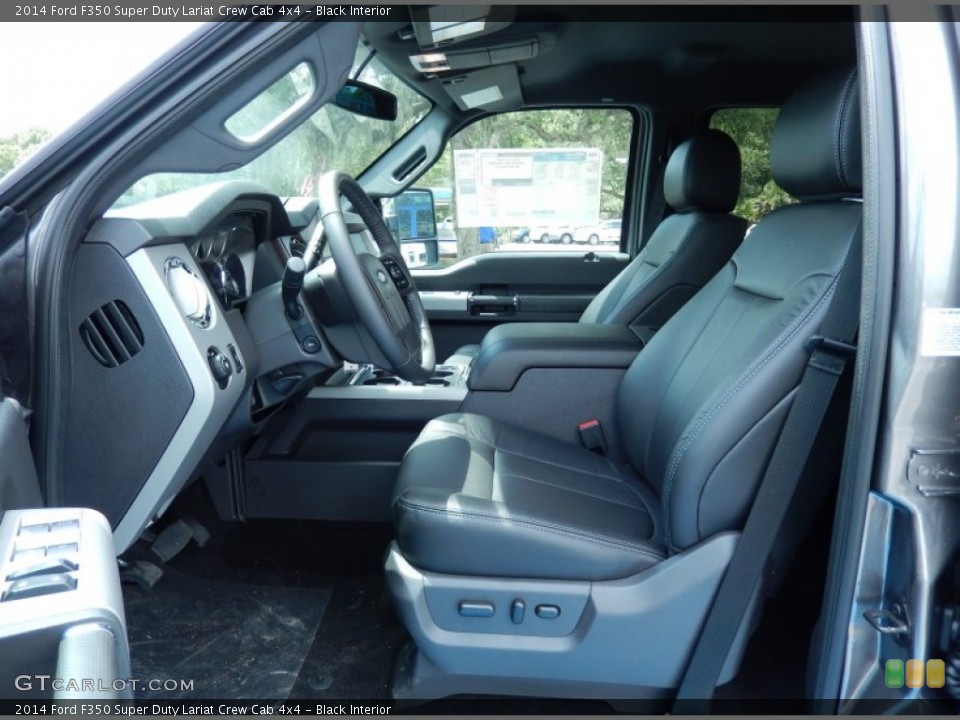 Black Interior Photo for the 2014 Ford F350 Super Duty Lariat Crew Cab 4x4 #84699602