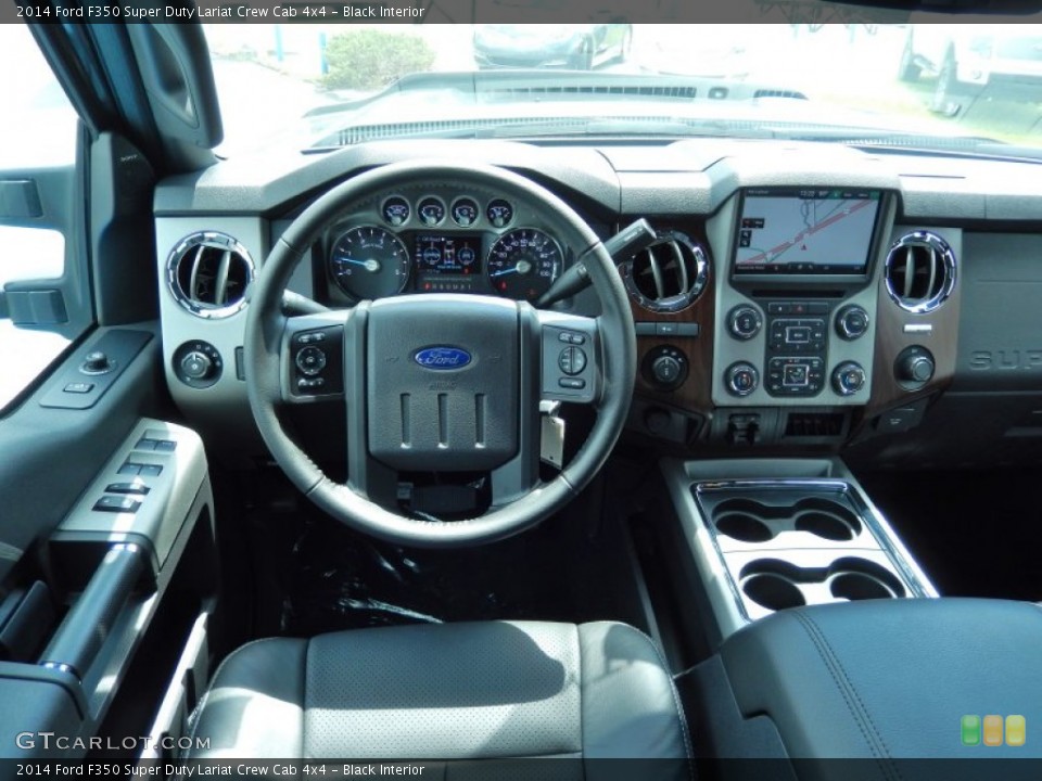 Black Interior Dashboard for the 2014 Ford F350 Super Duty Lariat Crew Cab 4x4 #84699653