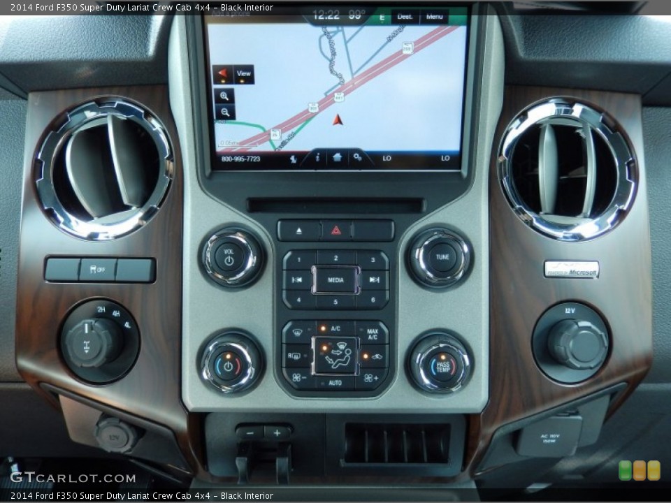Black Interior Controls for the 2014 Ford F350 Super Duty Lariat Crew Cab 4x4 #84699698