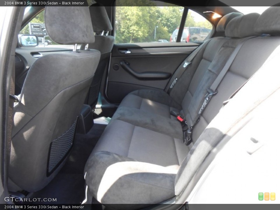 Black Interior Rear Seat for the 2004 BMW 3 Series 330i Sedan #84699785