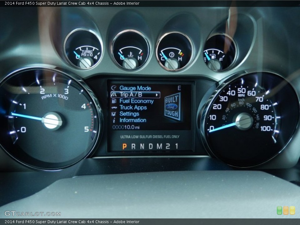 Adobe Interior Gauges for the 2014 Ford F450 Super Duty Lariat Crew Cab 4x4 Chassis #84699966