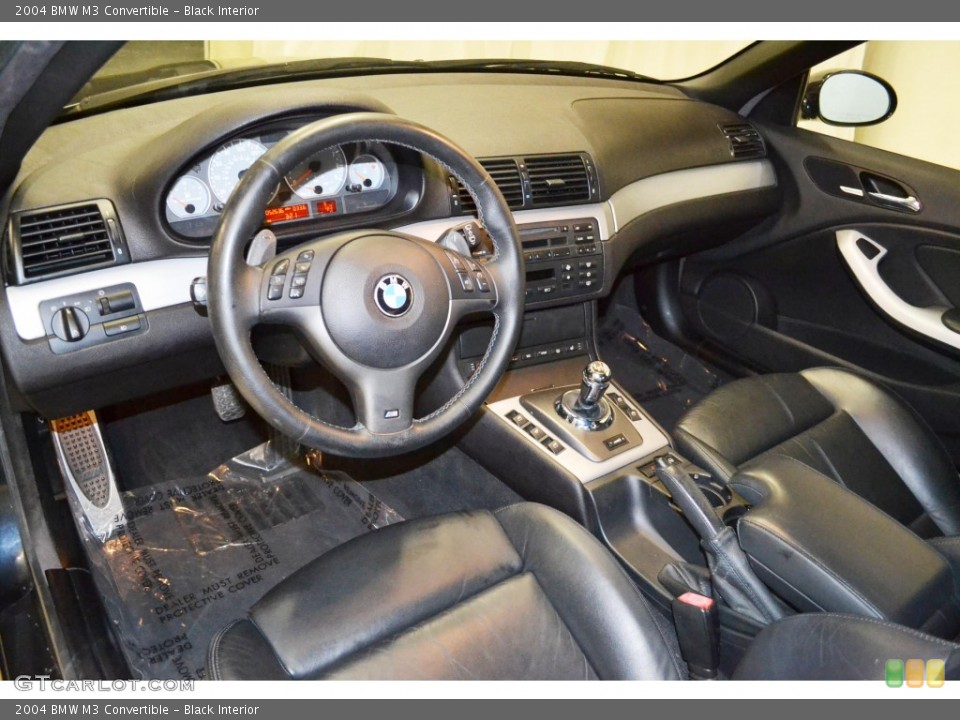 Black Interior Prime Interior for the 2004 BMW M3 Convertible #84700235