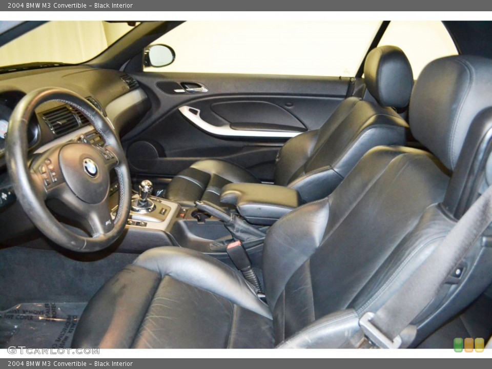 Black Interior Front Seat for the 2004 BMW M3 Convertible #84700292