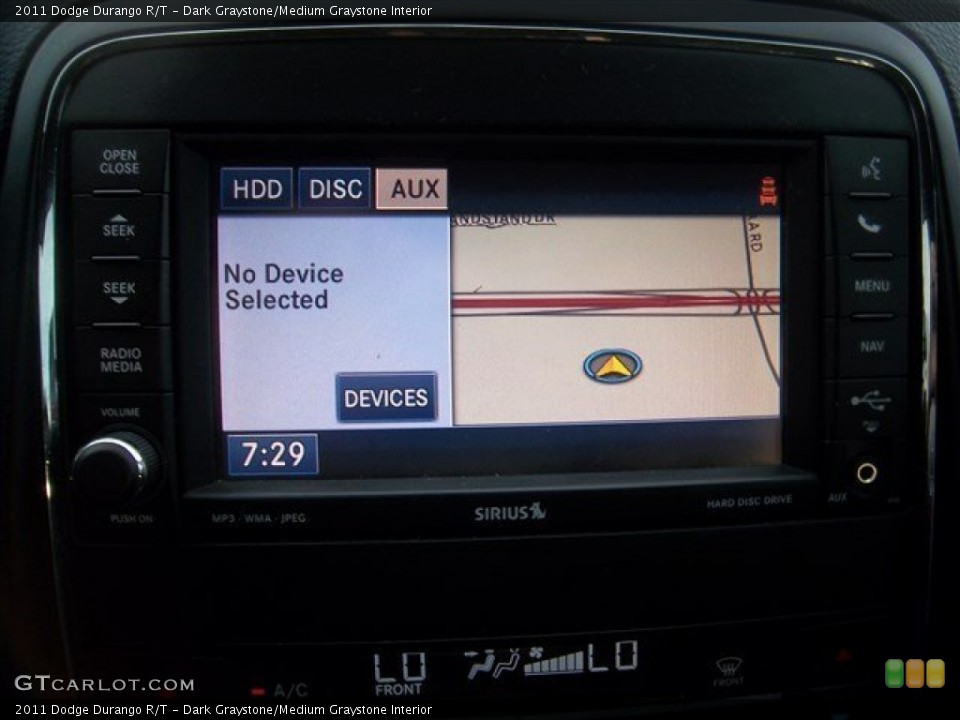 Dark Graystone/Medium Graystone Interior Navigation for the 2011 Dodge Durango R/T #84700655