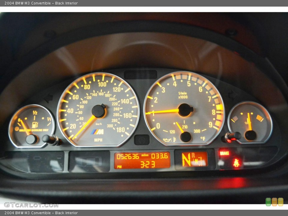 Black Interior Gauges for the 2004 BMW M3 Convertible #84700670