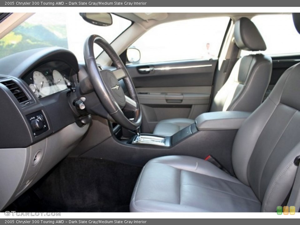 Dark Slate Gray/Medium Slate Gray Interior Front Seat for the 2005 Chrysler 300 Touring AWD #84700817