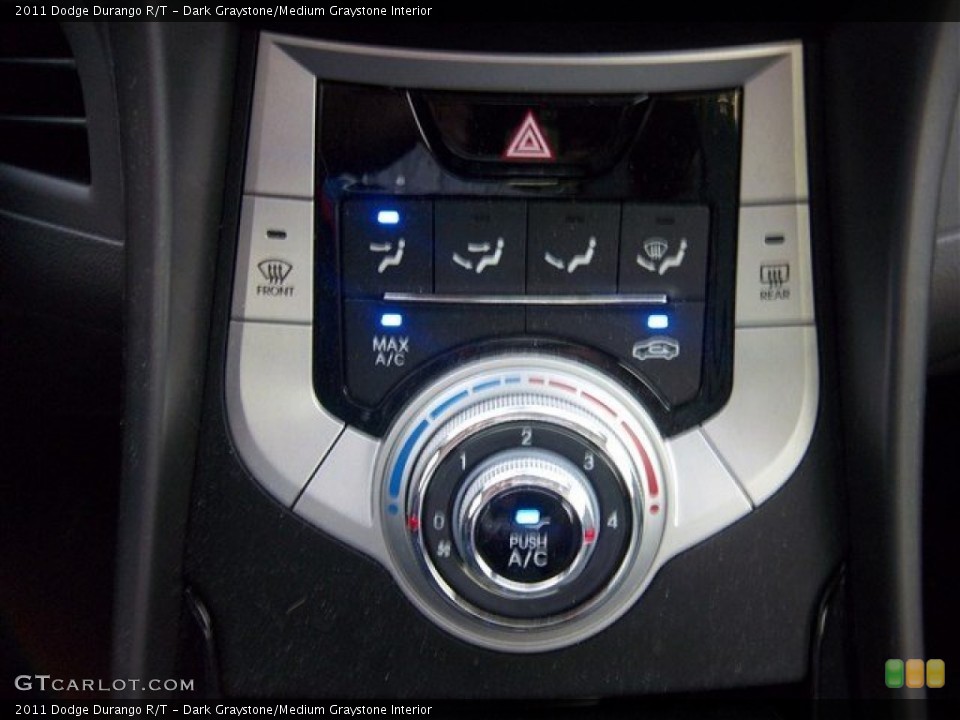 Dark Graystone/Medium Graystone Interior Controls for the 2011 Dodge Durango R/T #84700886