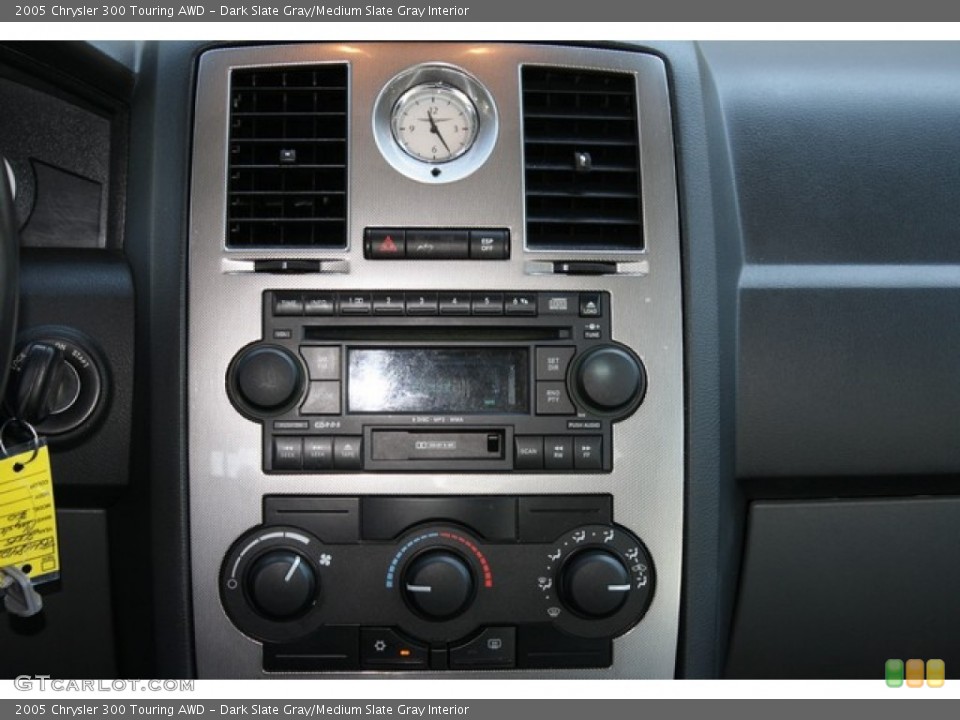 Dark Slate Gray/Medium Slate Gray Interior Controls for the 2005 Chrysler 300 Touring AWD #84700889