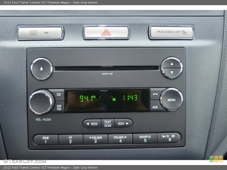 Dark Gray Interior Audio System for the 2013 Ford Transit Connect XLT Premium Wagon #84702347