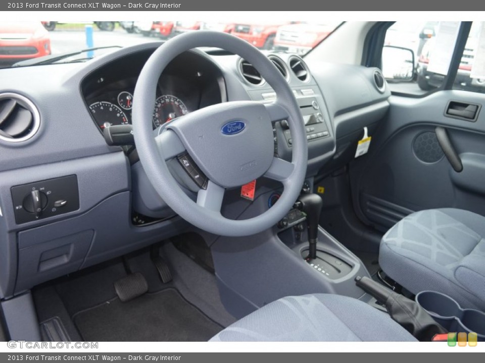 Dark Gray Interior Dashboard for the 2013 Ford Transit Connect XLT Wagon #84703076