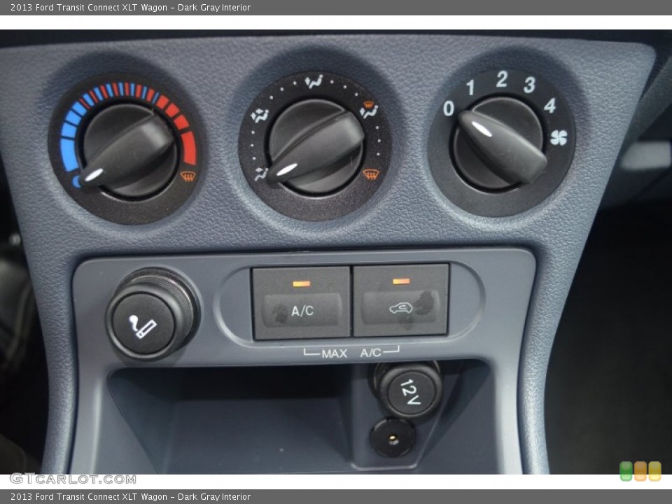 Dark Gray Interior Controls for the 2013 Ford Transit Connect XLT Wagon #84703204