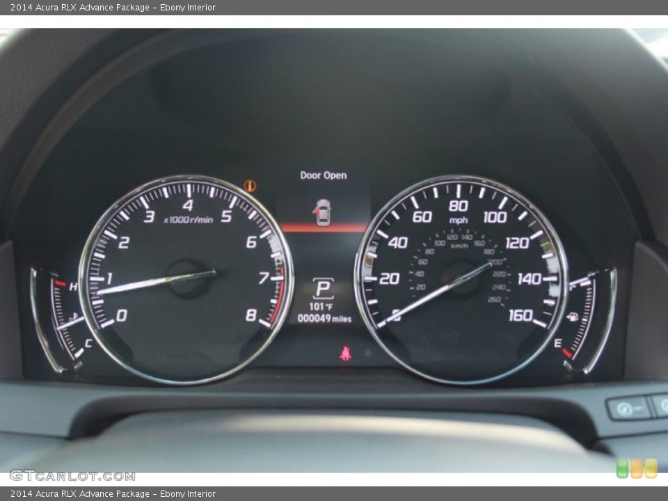 Ebony Interior Gauges for the 2014 Acura RLX Advance Package #84706037