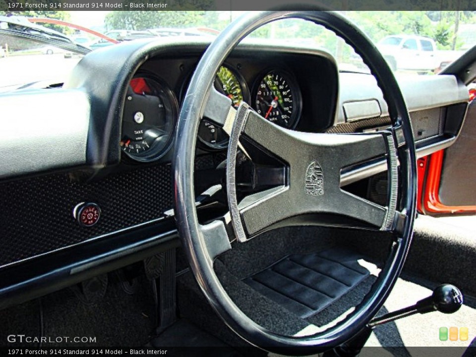 Black Interior Steering Wheel for the 1971 Porsche 914  #84710069