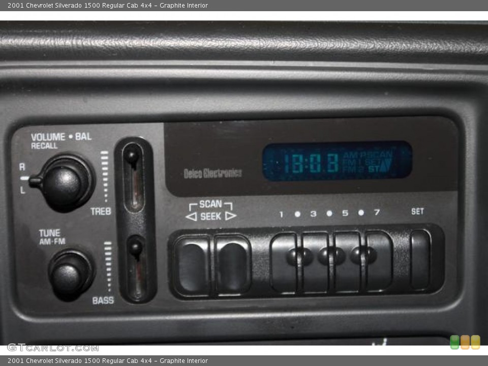 Graphite Interior Audio System for the 2001 Chevrolet Silverado 1500 Regular Cab 4x4 #84710540
