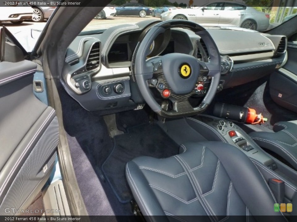 Blu Scuro 2012 Ferrari 458 Interiors