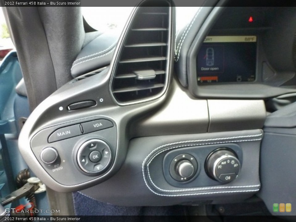 Blu Scuro Interior Controls for the 2012 Ferrari 458 Italia #84710872
