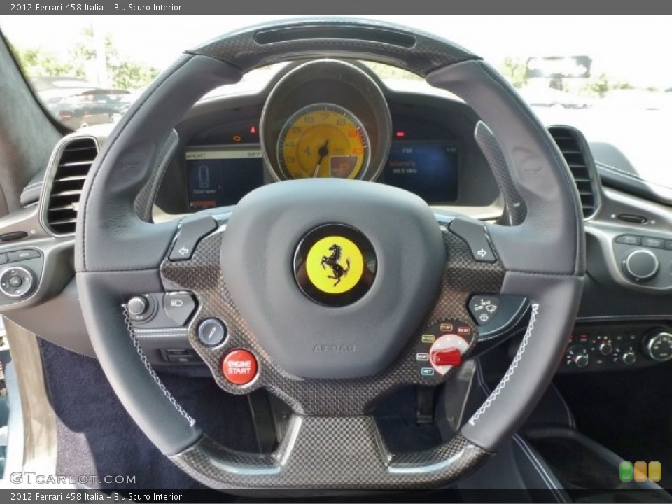 Blu Scuro Interior Steering Wheel for the 2012 Ferrari 458 Italia #84710882