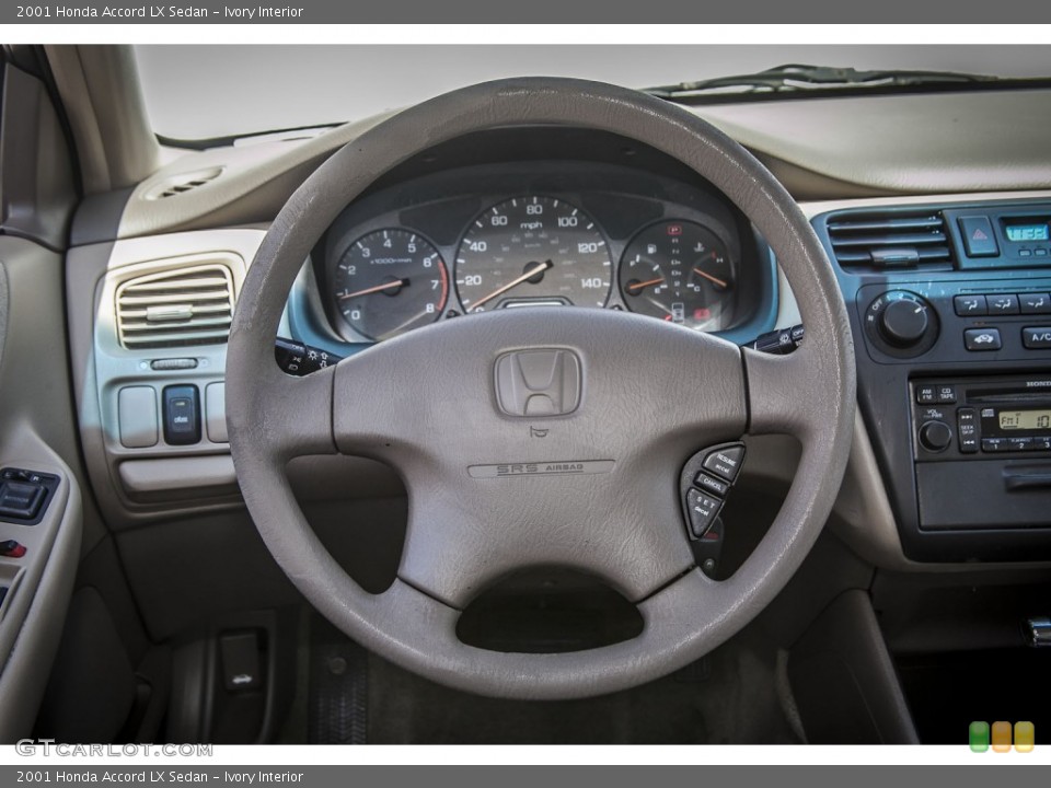 Ivory Interior Steering Wheel for the 2001 Honda Accord LX Sedan #84714308