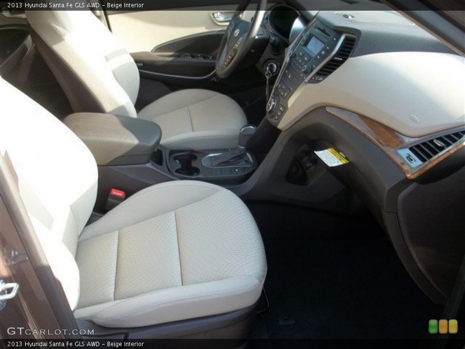 Beige Interior Front Seat for the 2013 Hyundai Santa Fe GLS AWD #84720898