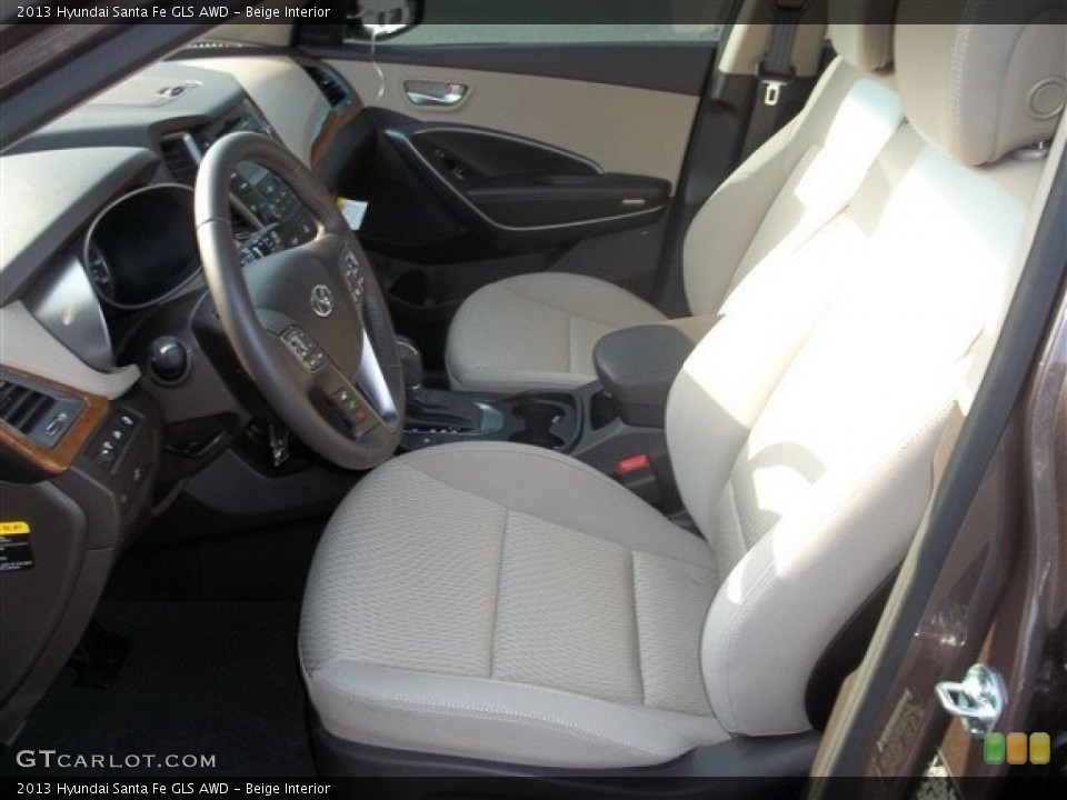 Beige Interior Front Seat for the 2013 Hyundai Santa Fe GLS AWD #84721036