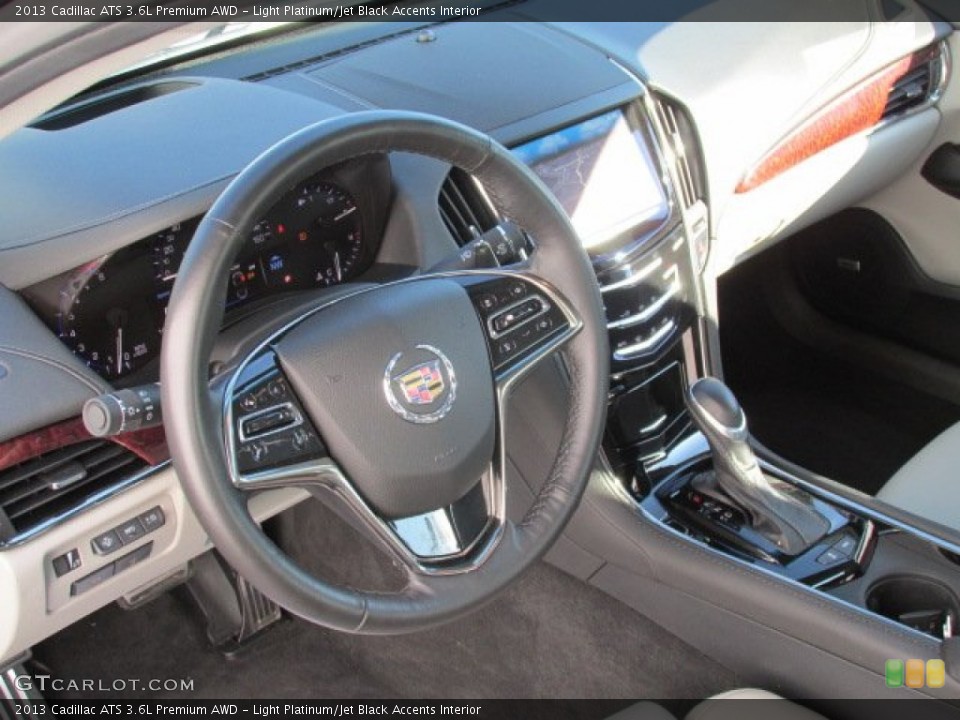 Light Platinum/Jet Black Accents Interior Dashboard for the 2013 Cadillac ATS 3.6L Premium AWD #84724099