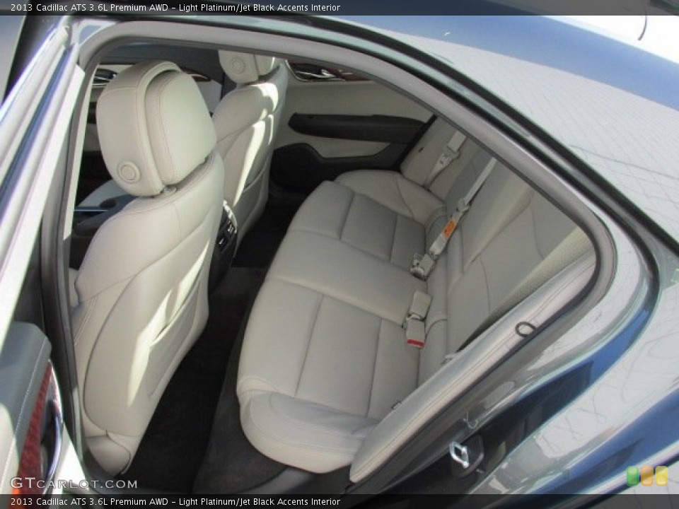 Light Platinum/Jet Black Accents Interior Rear Seat for the 2013 Cadillac ATS 3.6L Premium AWD #84724268