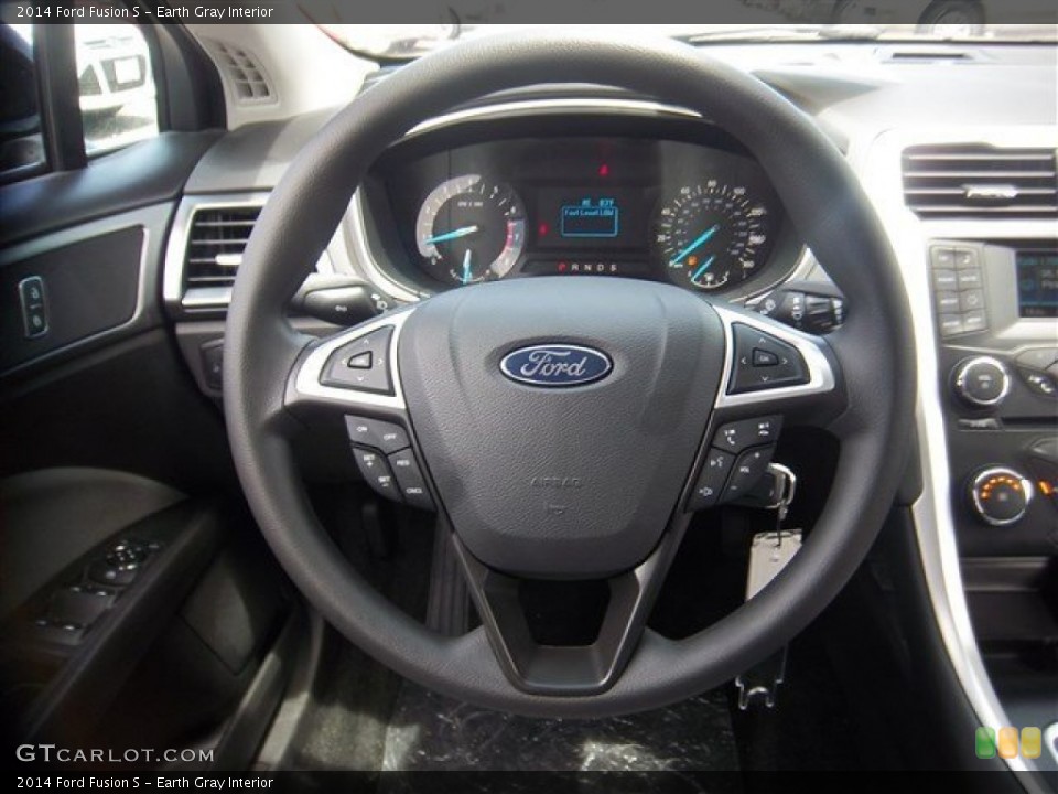 Earth Gray Interior Steering Wheel for the 2014 Ford Fusion S #84726952