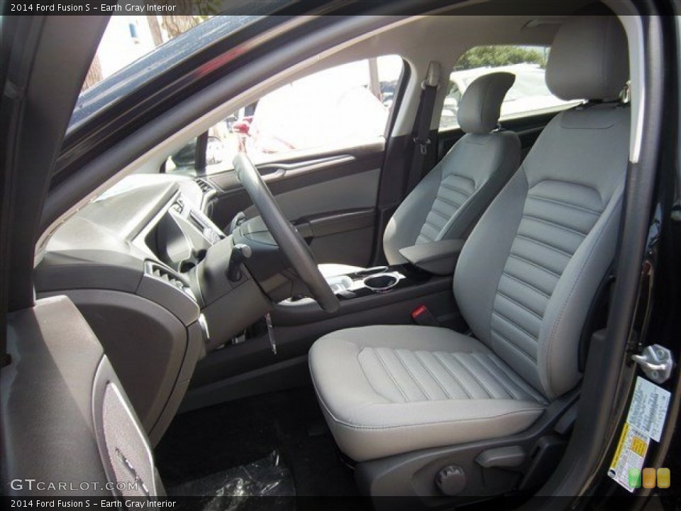Earth Gray Interior Front Seat for the 2014 Ford Fusion S #84727039