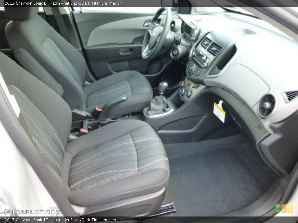 Jet Black/Dark Titanium Interior Front Seat for the 2013 Chevrolet Sonic LT Hatch #84729394