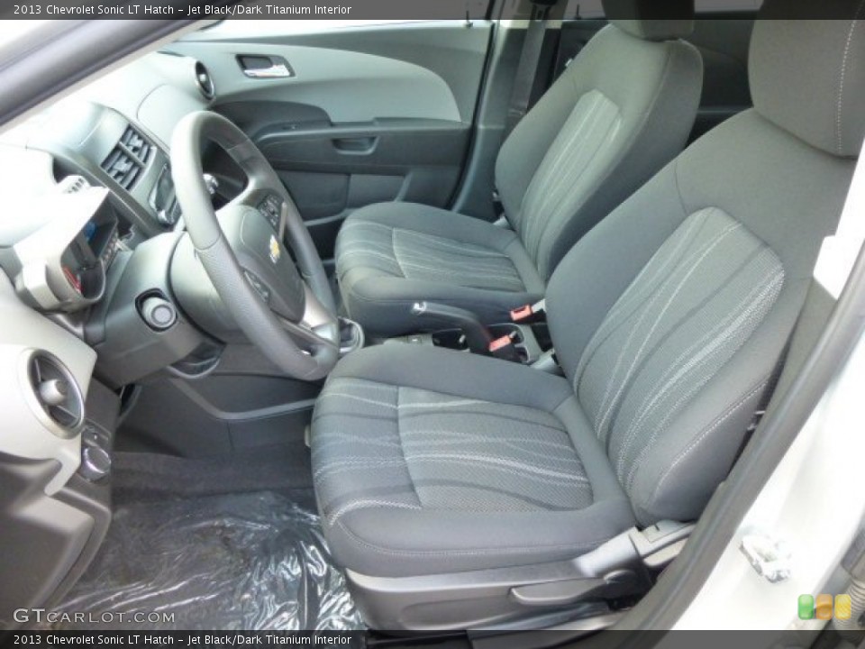 Jet Black/Dark Titanium Interior Front Seat for the 2013 Chevrolet Sonic LT Hatch #84729541