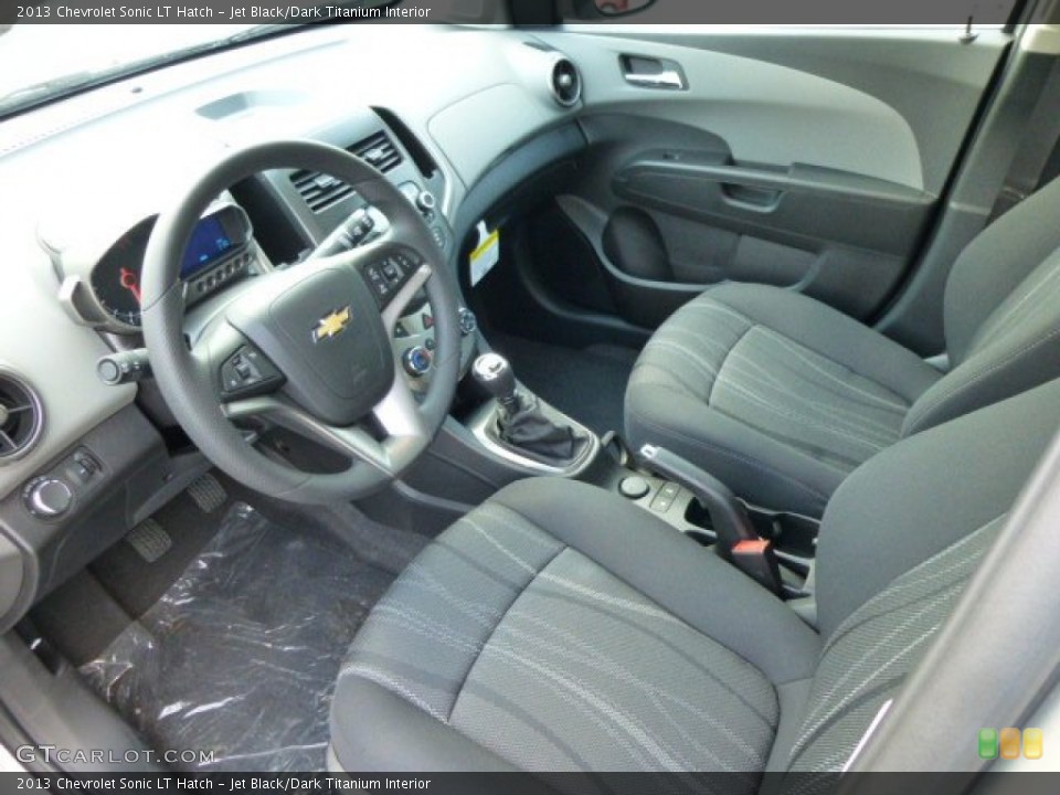 Jet Black/Dark Titanium Interior Prime Interior for the 2013 Chevrolet Sonic LT Hatch #84729565