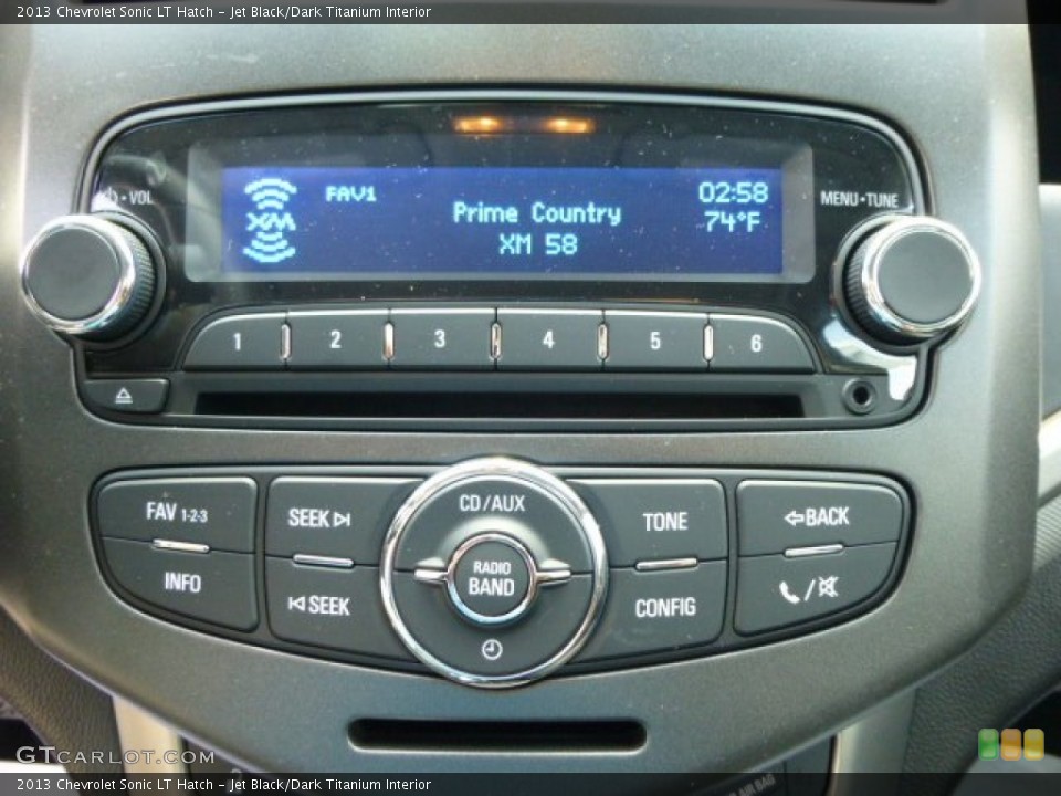 Jet Black/Dark Titanium Interior Audio System for the 2013 Chevrolet Sonic LT Hatch #84729619