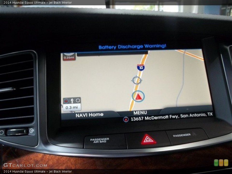 Jet Black Interior Navigation for the 2014 Hyundai Equus Ultimate #84731560