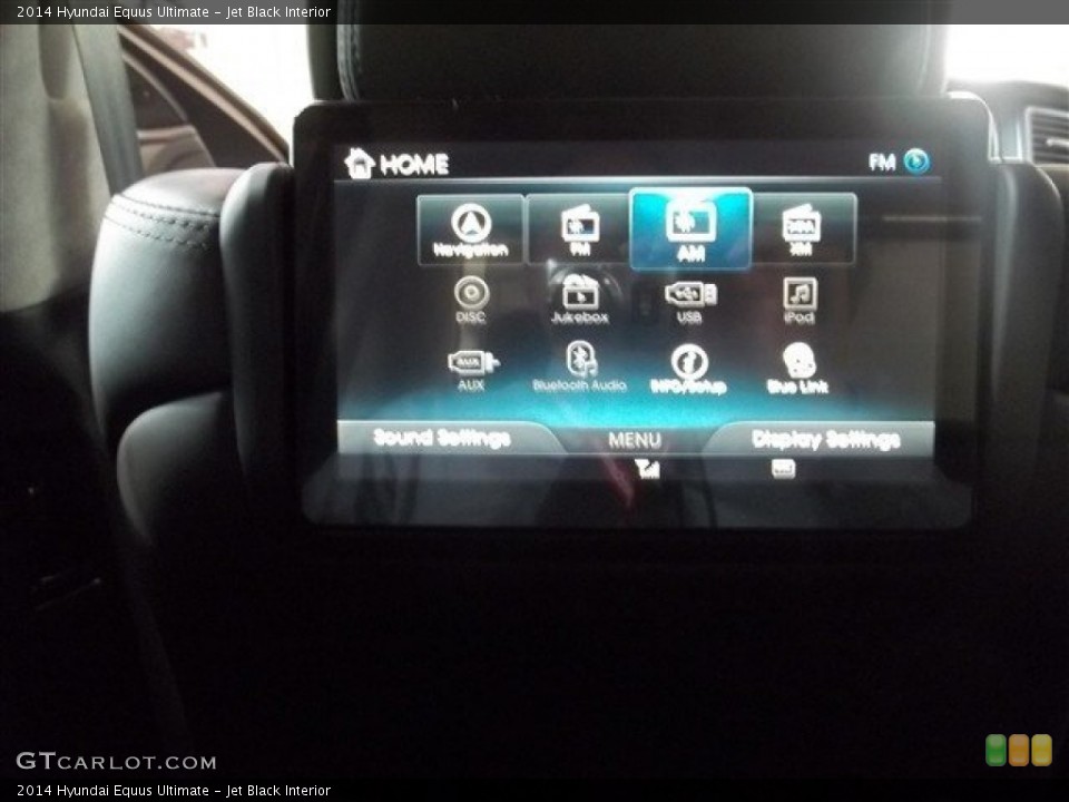 Jet Black Interior Entertainment System for the 2014 Hyundai Equus Ultimate #84731719