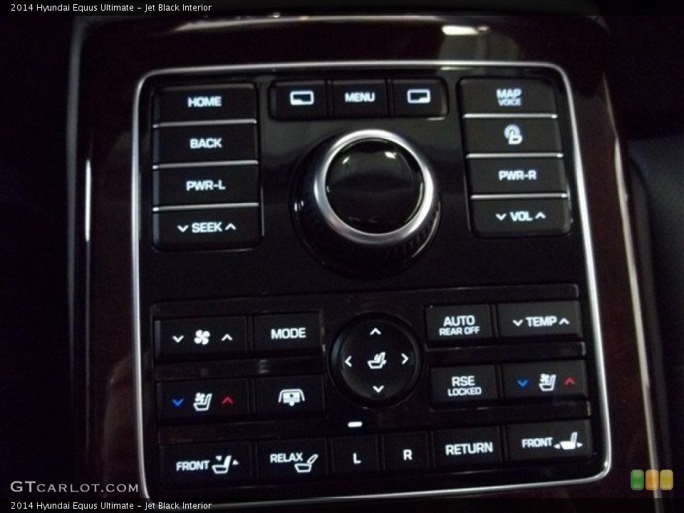 Jet Black Interior Controls for the 2014 Hyundai Equus Ultimate #84731836
