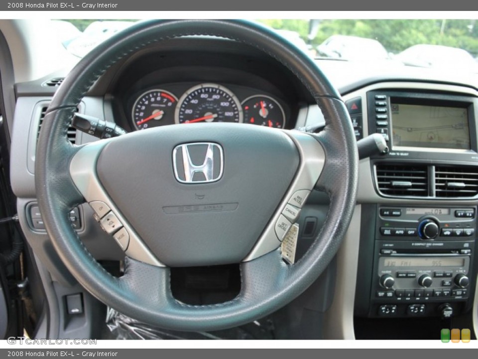 Gray Interior Steering Wheel for the 2008 Honda Pilot EX-L #84734416