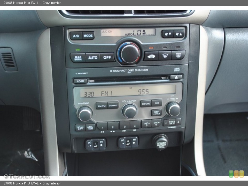 Gray Interior Controls for the 2008 Honda Pilot EX-L #84734461