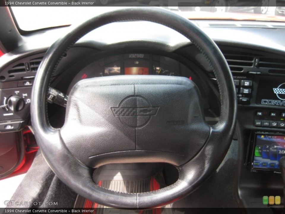 Black Interior Steering Wheel for the 1994 Chevrolet Corvette Convertible #84738330