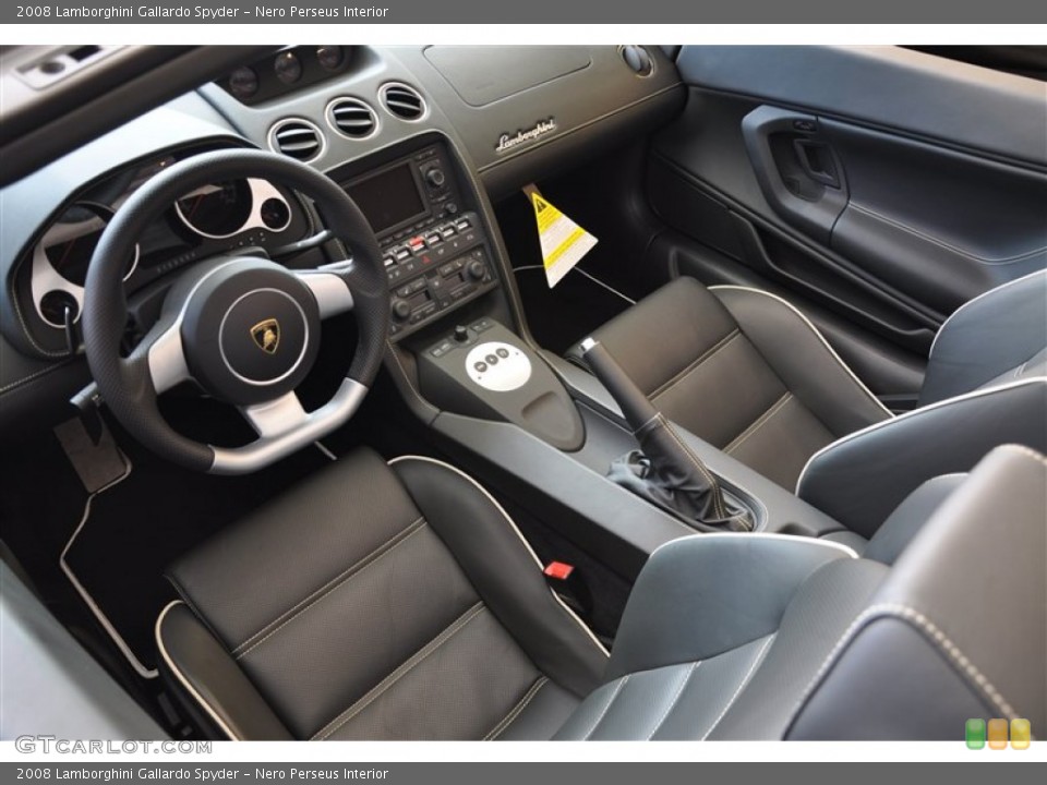 Nero Perseus Interior Prime Interior for the 2008 Lamborghini Gallardo Spyder #84743897