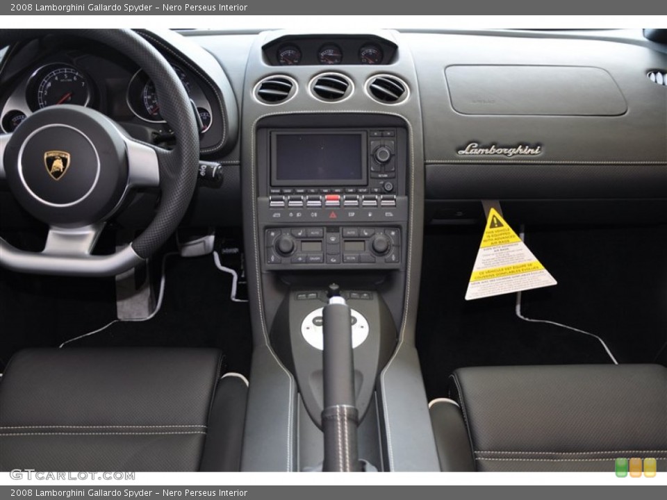 Nero Perseus Interior Controls for the 2008 Lamborghini Gallardo Spyder #84743924