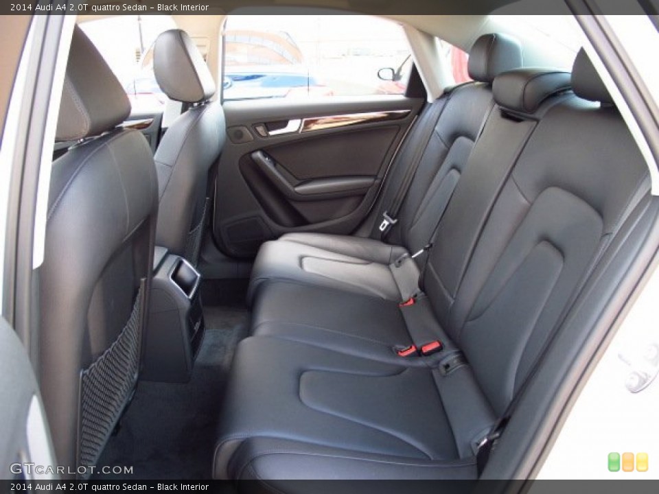 Black Interior Rear Seat for the 2014 Audi A4 2.0T quattro Sedan #84744875